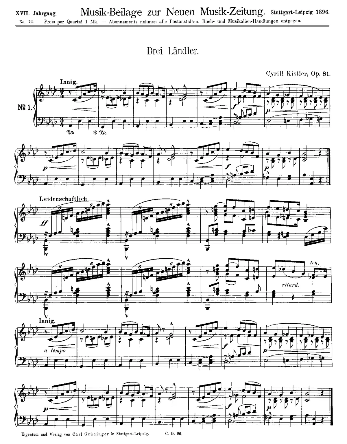 3 Ländler - Page 1