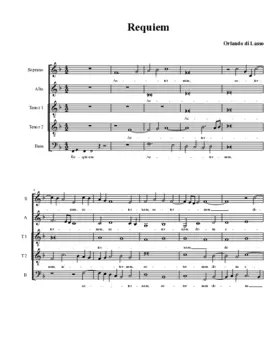 Missa pro defunctis quinque vocum