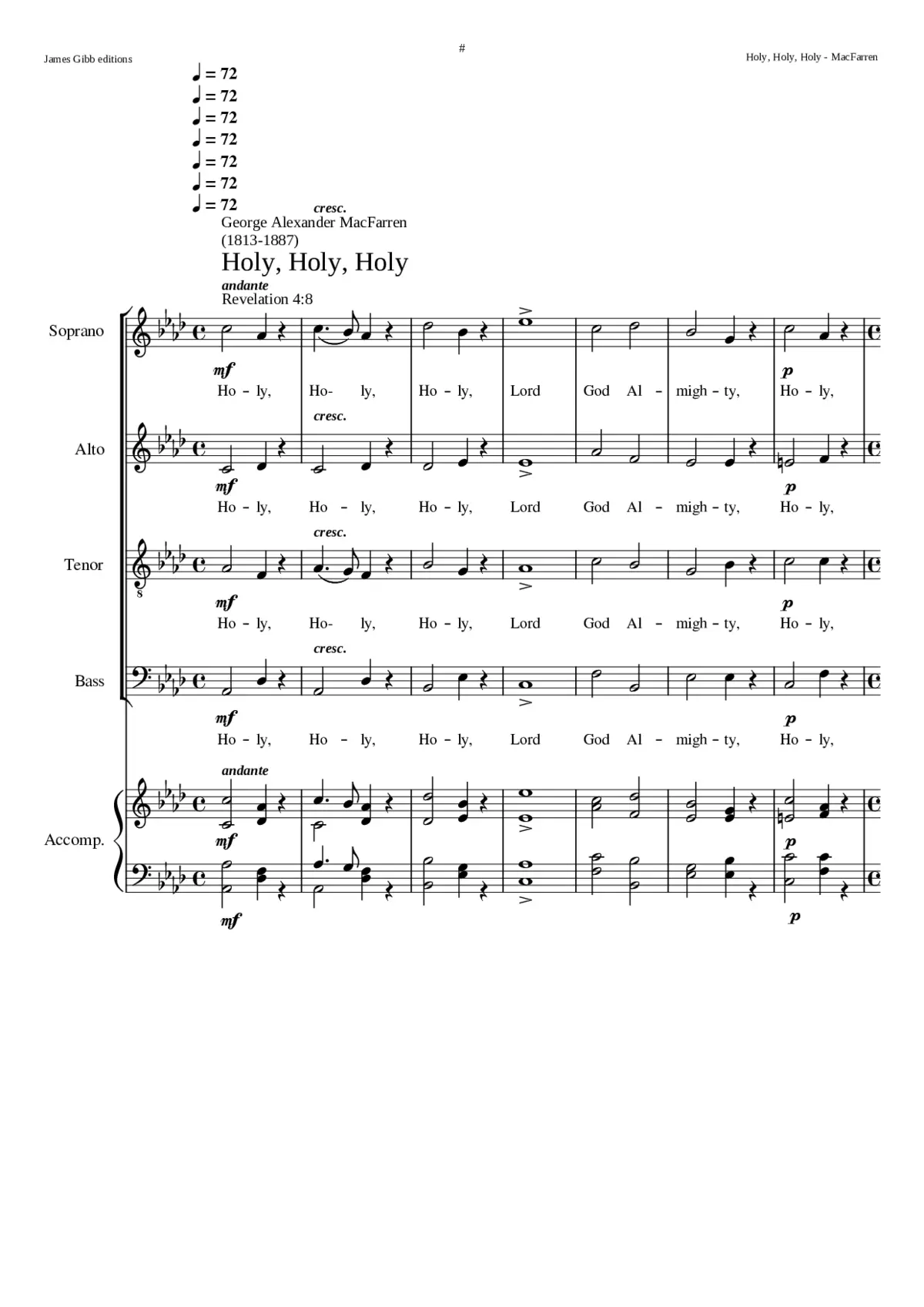 Holy Holy Holy - Page 1