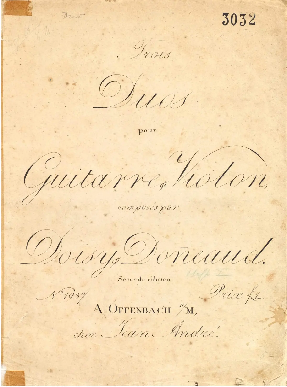 3 Duos pour Guitarre & Violon - Page 1