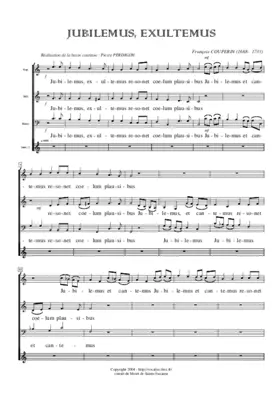 Jubilemus, exultemus from Motet de Sainte Suzanne