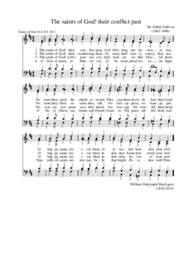 The saints of God, their conflict past