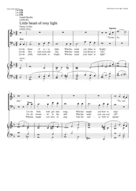 Little beam of rosy light