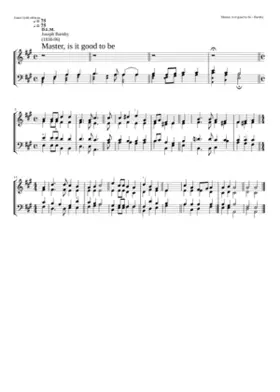 Master is it good to be