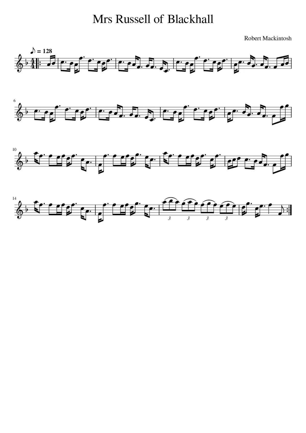 Mrs Russell of Blackhall - Page 1
