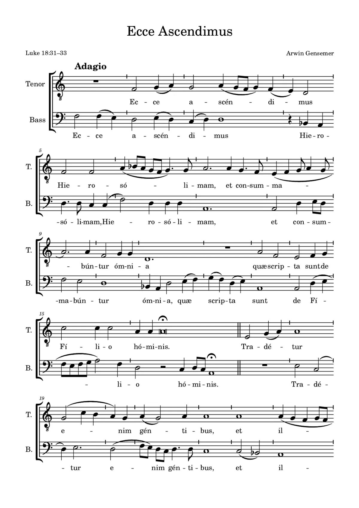 Ecce ascendimus - Page 1