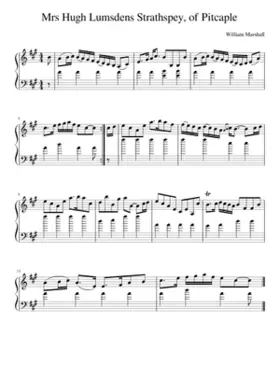 Mrs Hugh Lumsdens Strathspey of Pitcaple