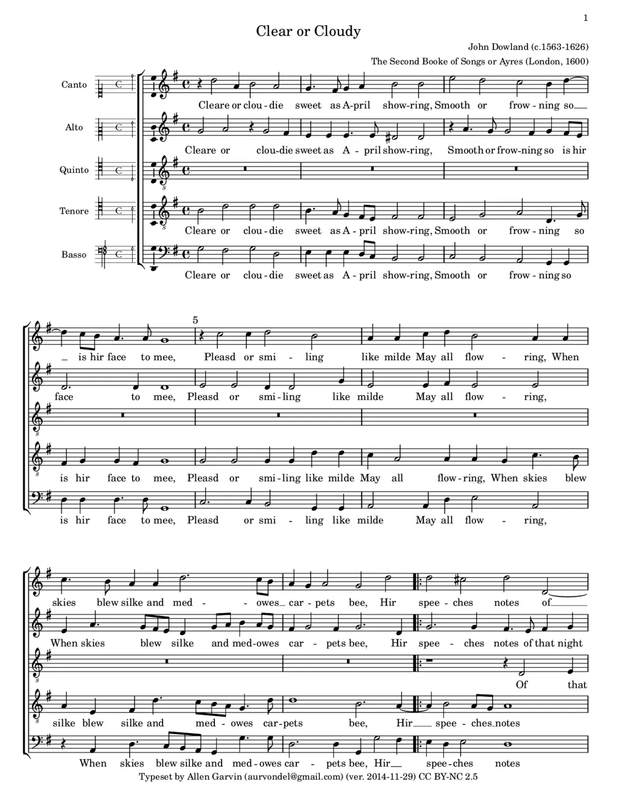 Clear or Cloudy Sweet as April Showering - Page 1