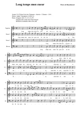 Long temps mon cueur