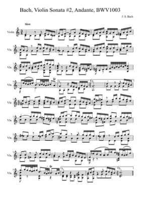 Violin Sonata No.2 in A minor BWV 1003