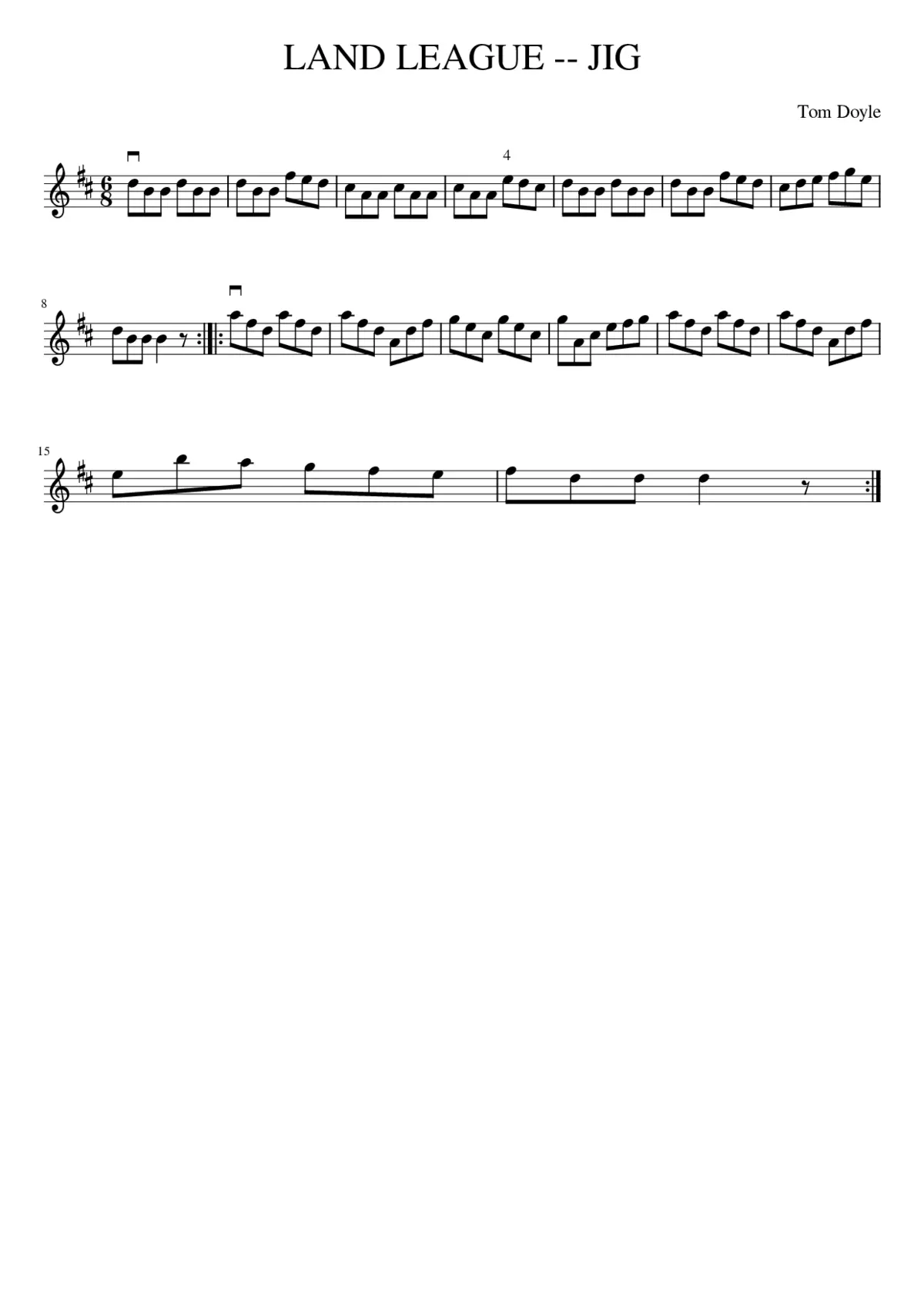 LAND LEAGUE -- JIG - Page 1