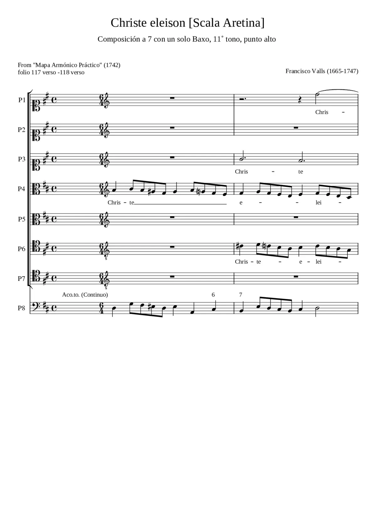 Christe eleison (Scala Aretina) - Page 1