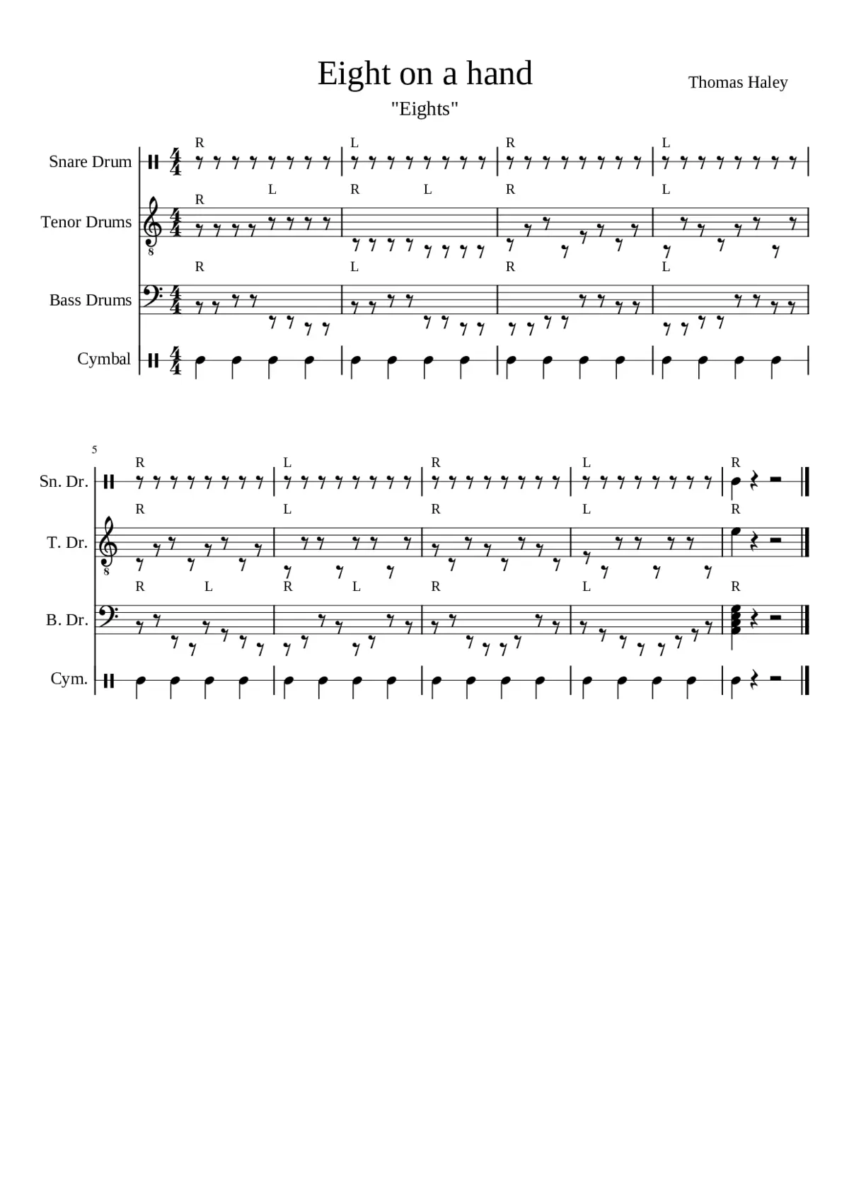 Eight on a hand - Page 1