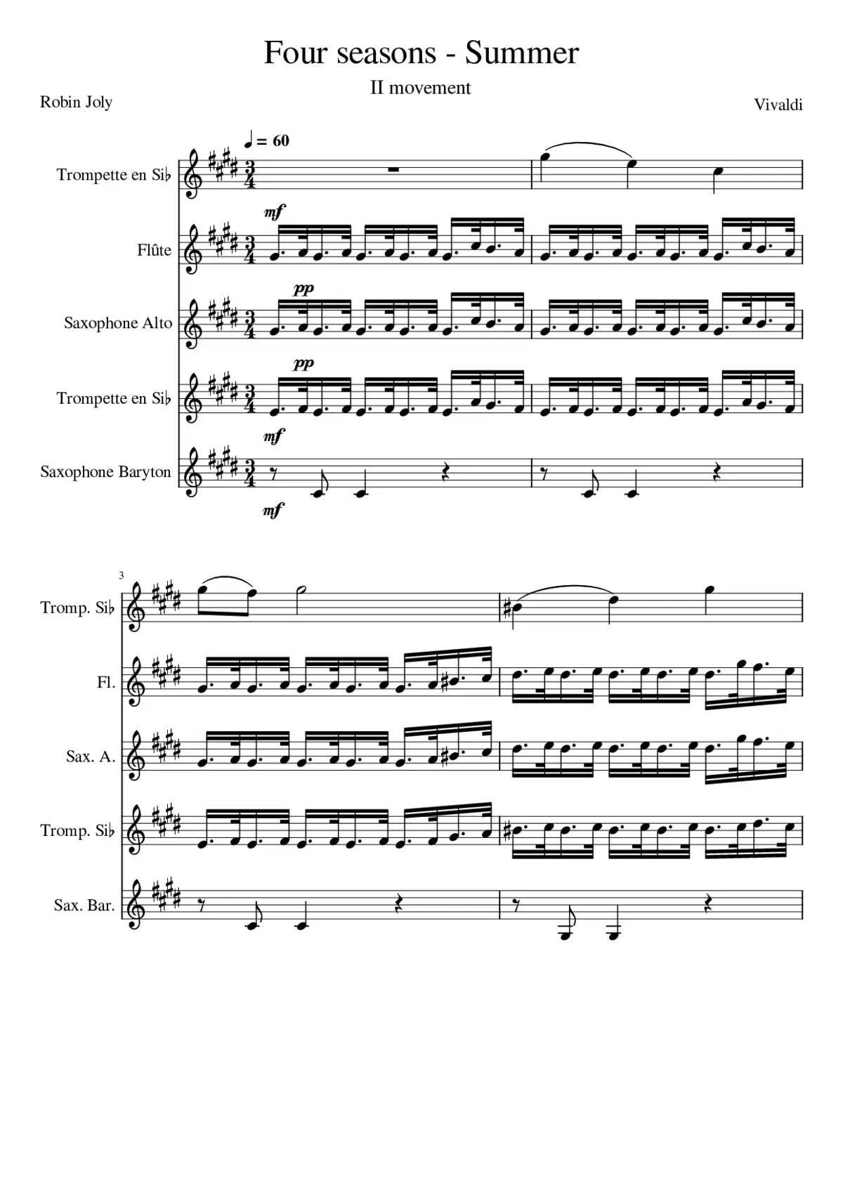 Le quattro stagioni - Page 1