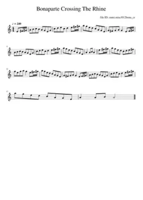 bonaparte crossing the rhine