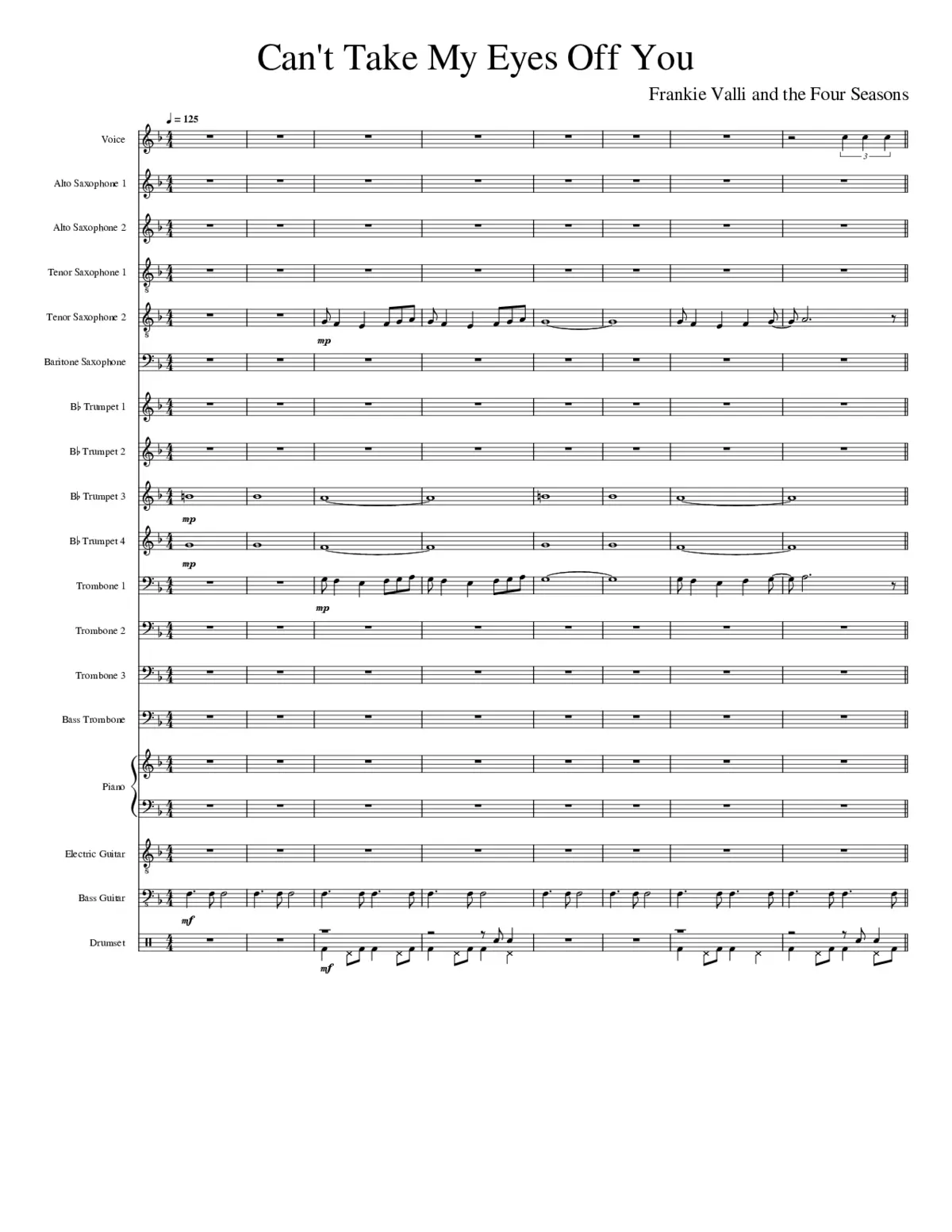 cant take my eyes off you - Page 1