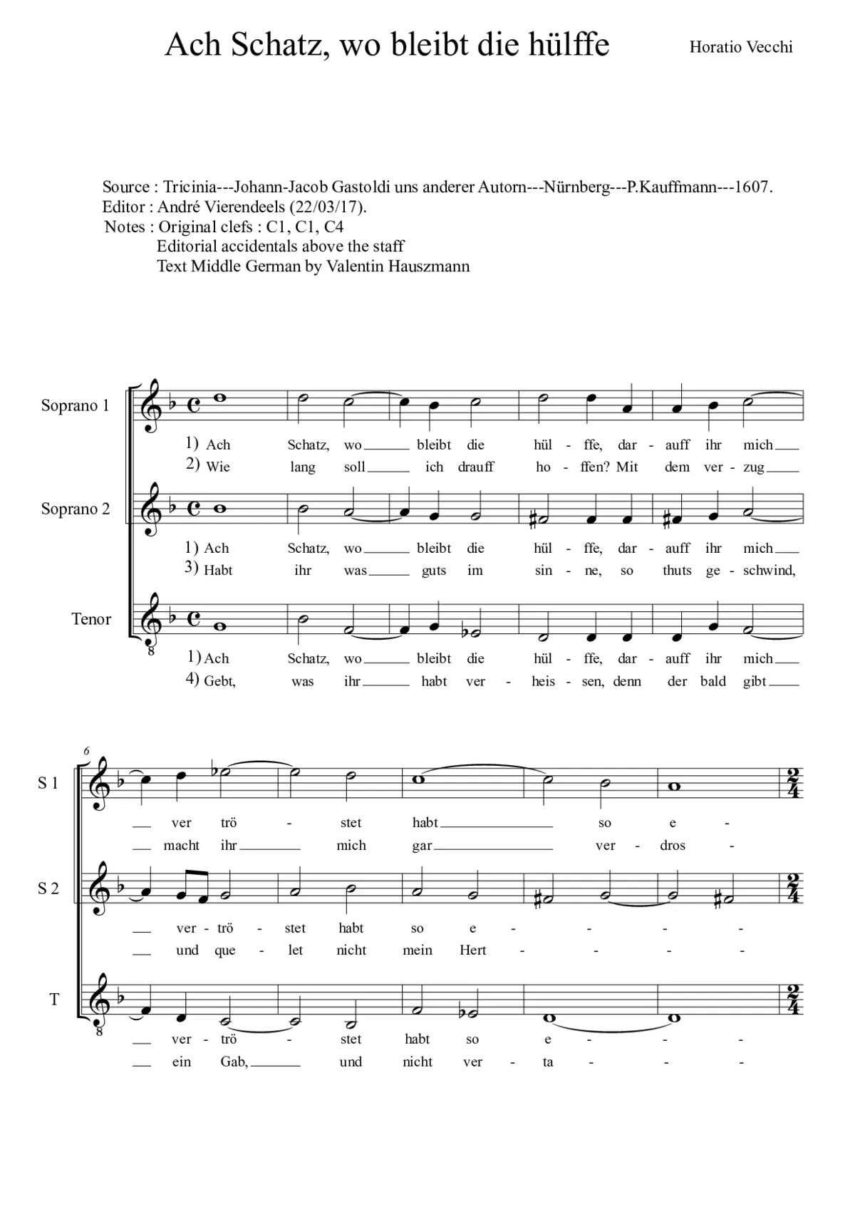 Ach Schatz, wo bleibt die Hülffe - Page 1