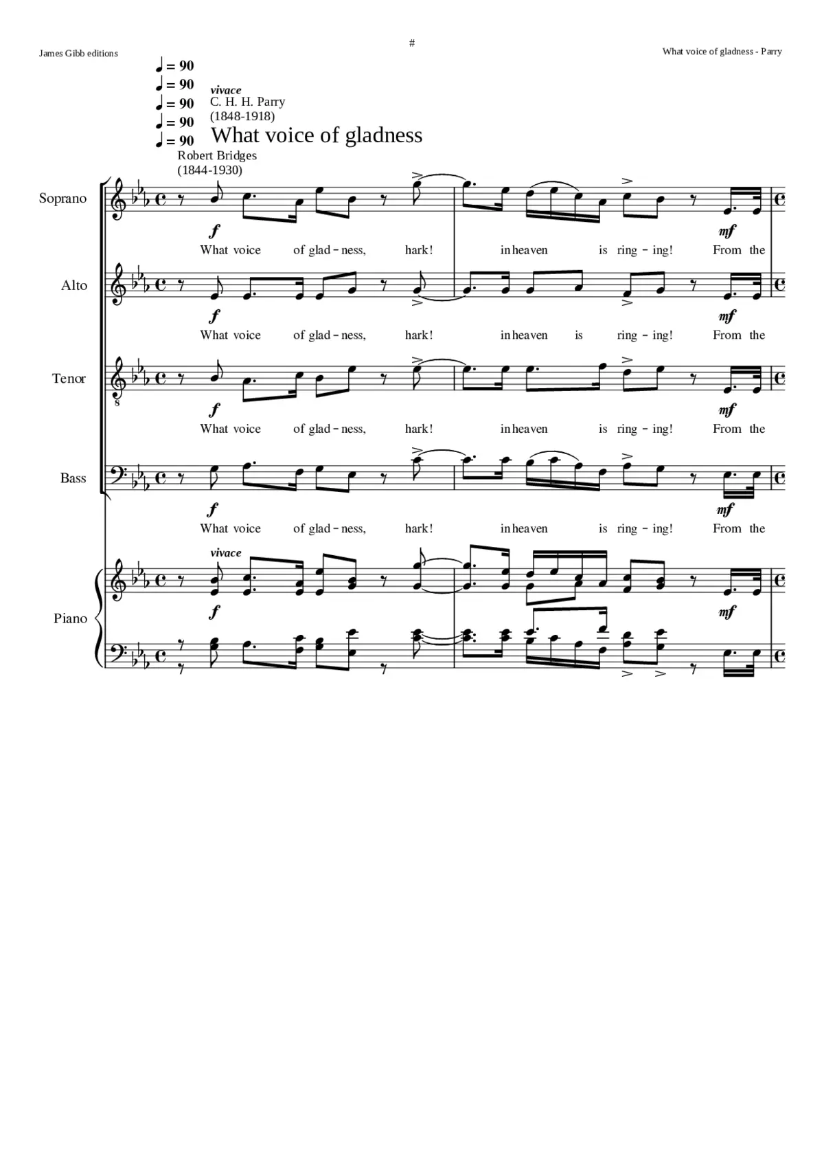 What voice of gladness - Page 1
