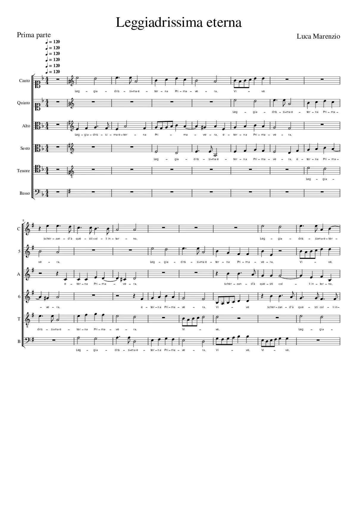 Leggiadrissima eterna - Page 1