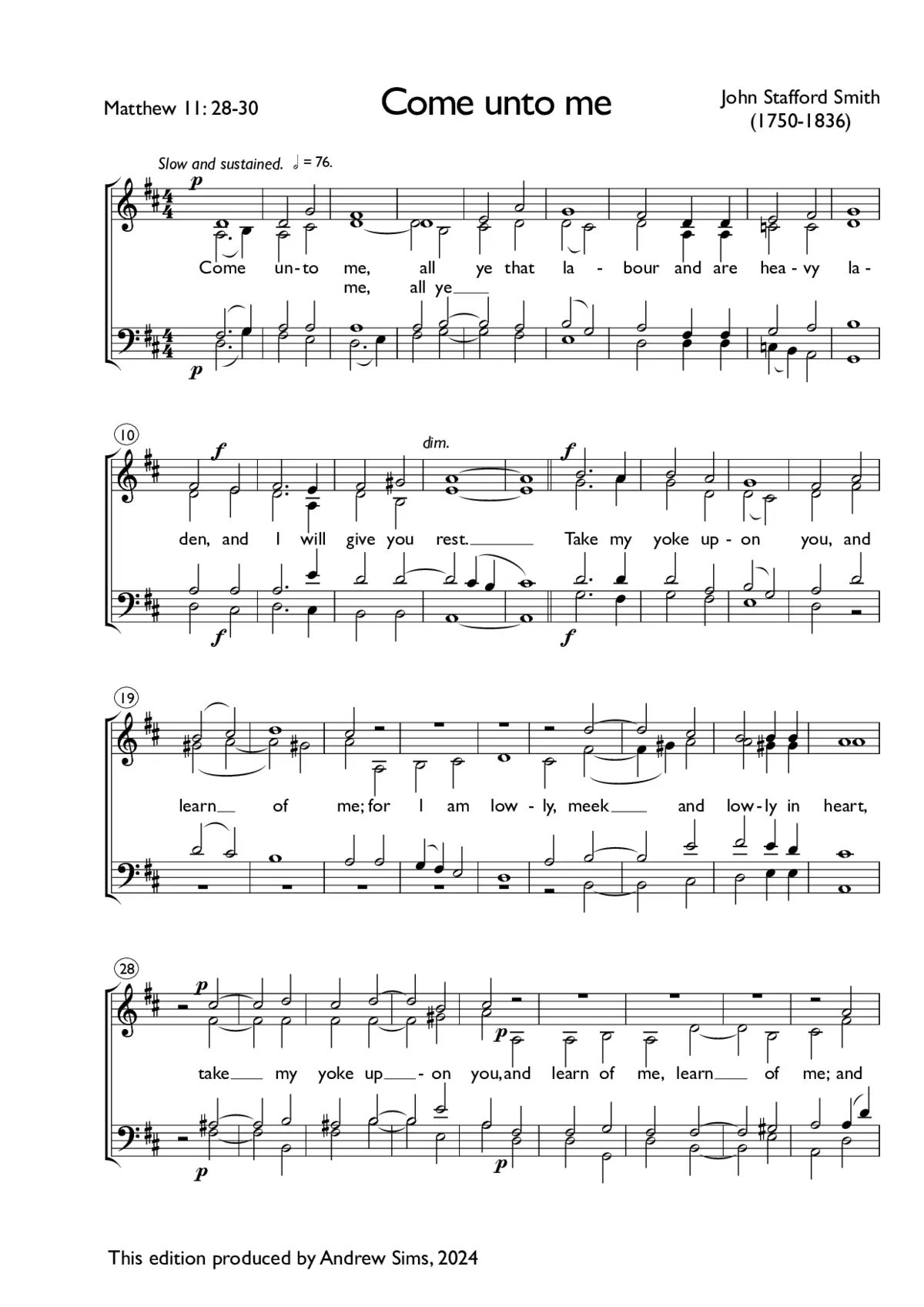 Come unto me - Page 1