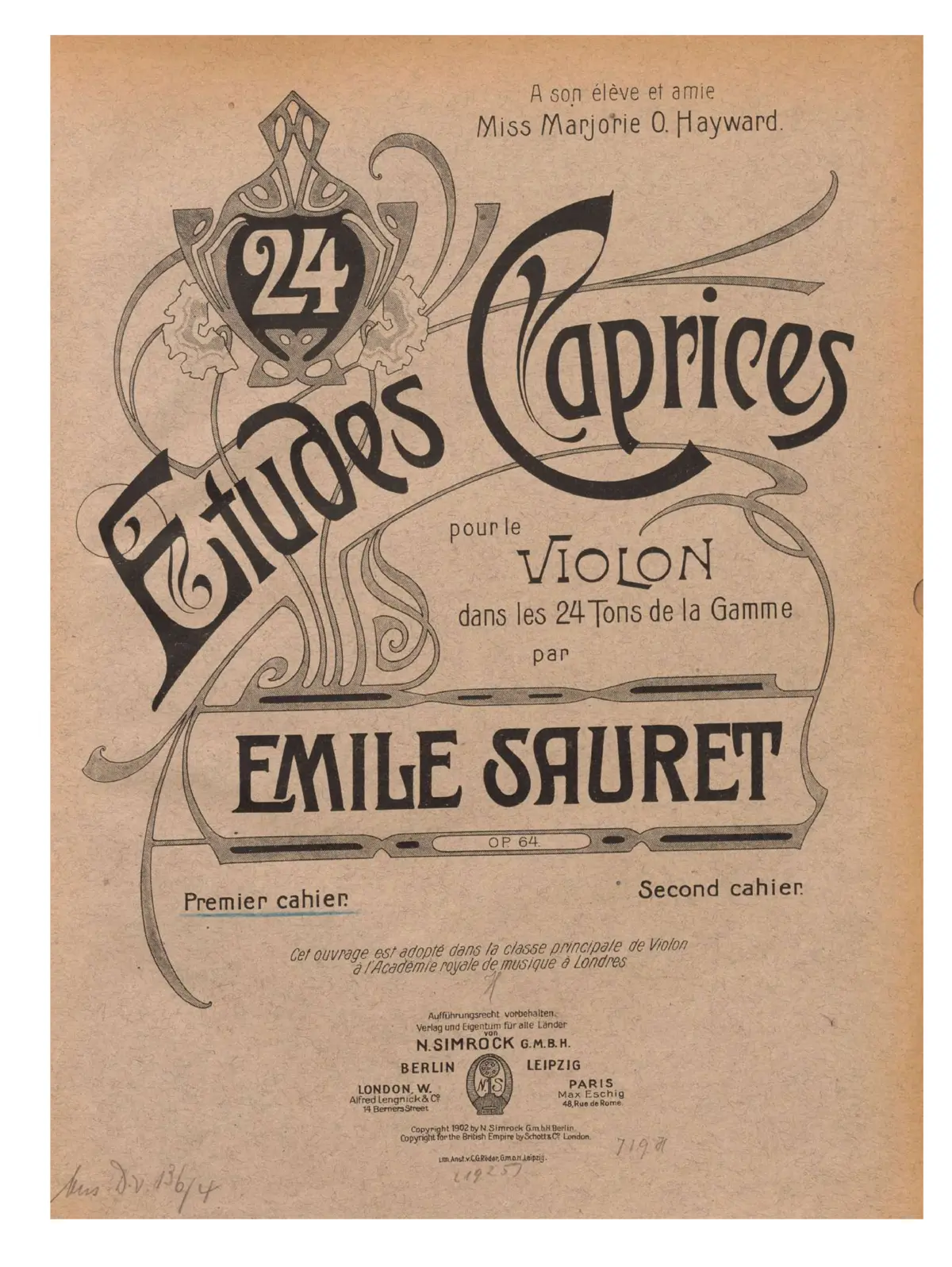 24 Etudes Caprices - Page 1