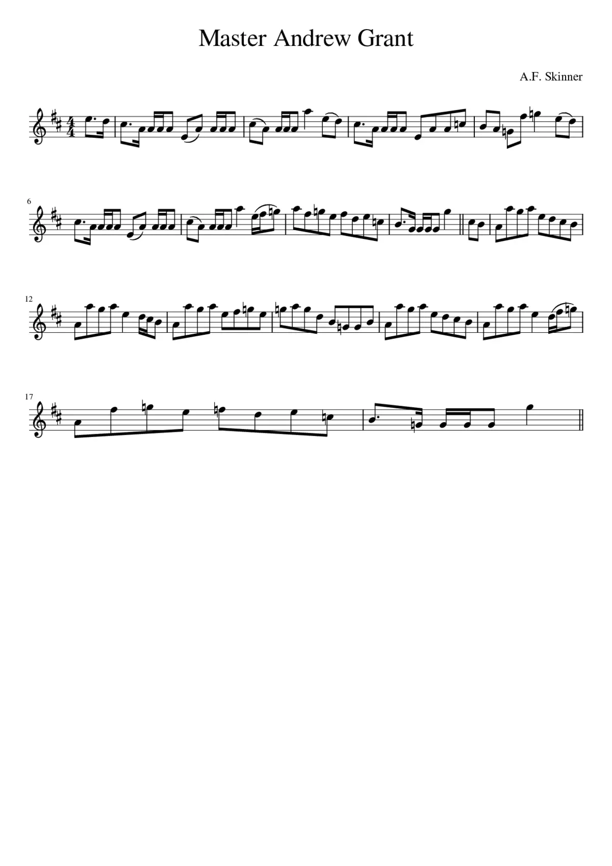 Master Andrew Grant - Page 1