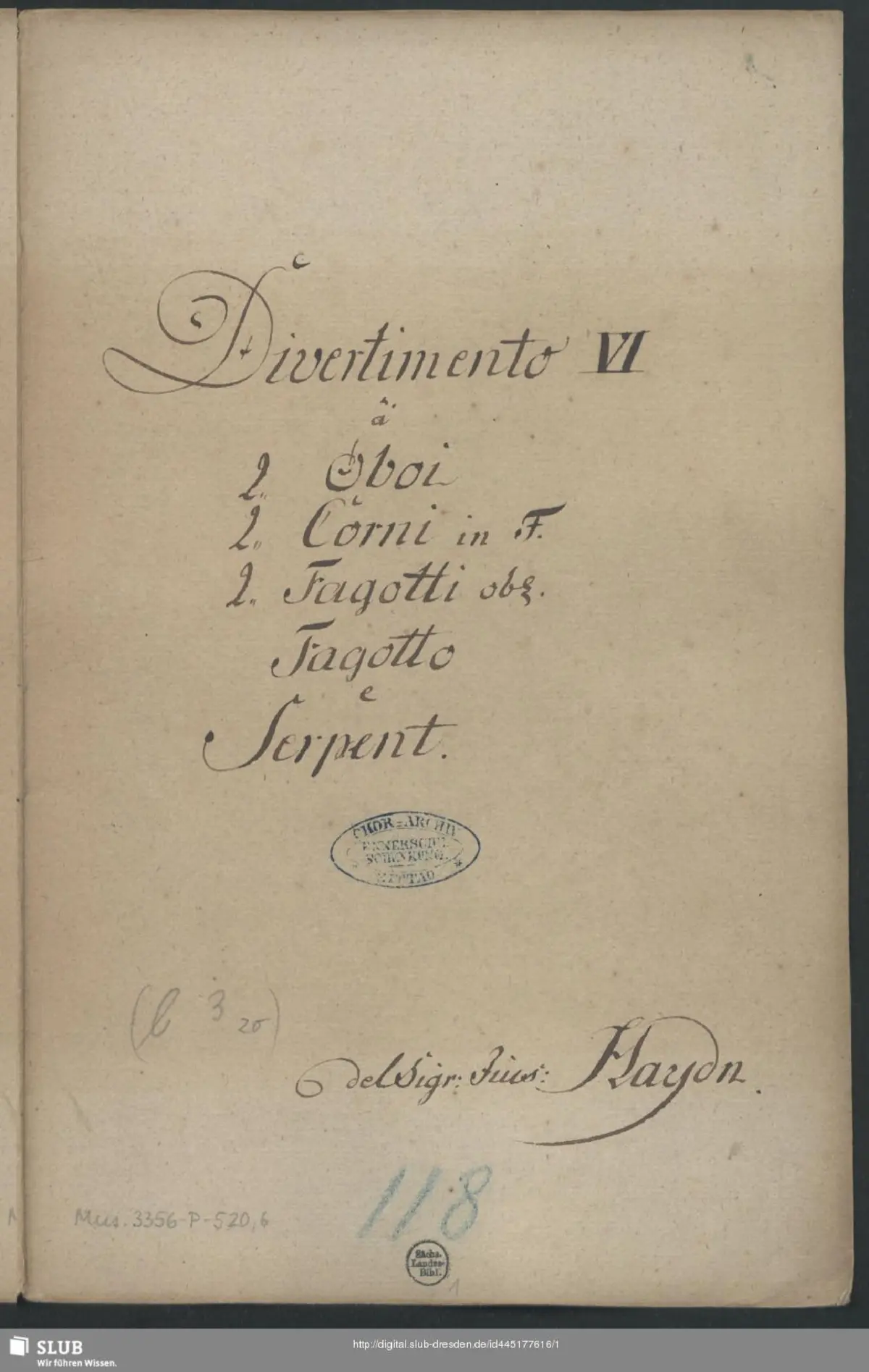 Divertimento in F major - Page 1