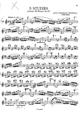 26 Uebungen; in allen dur und moll-Tonarten für die Flöte