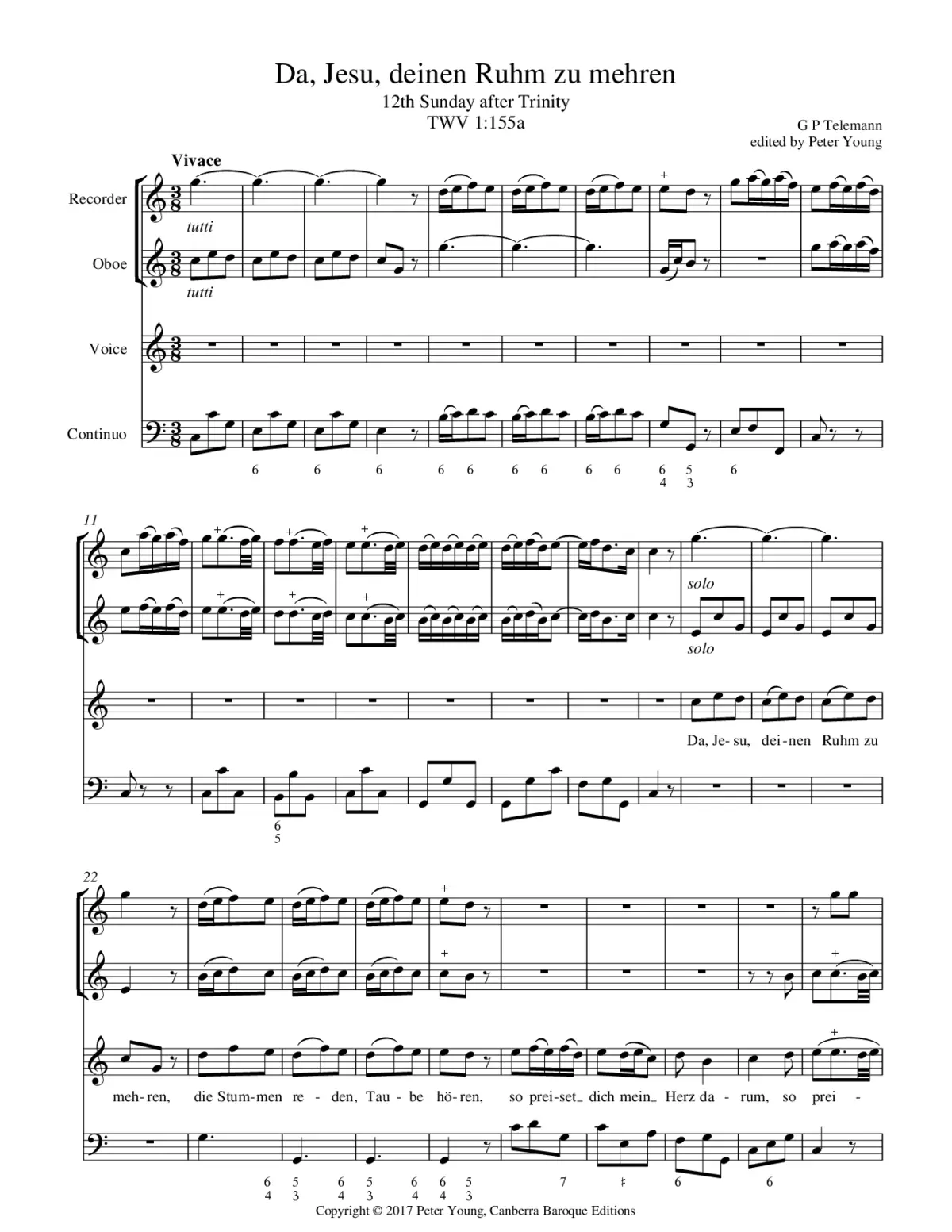 Da, Jesu, deinen Ruhm zu mehren - Page 1