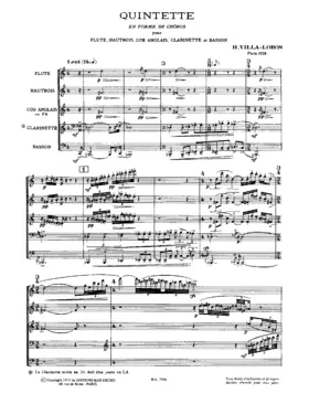 Quintette en forme de chôros