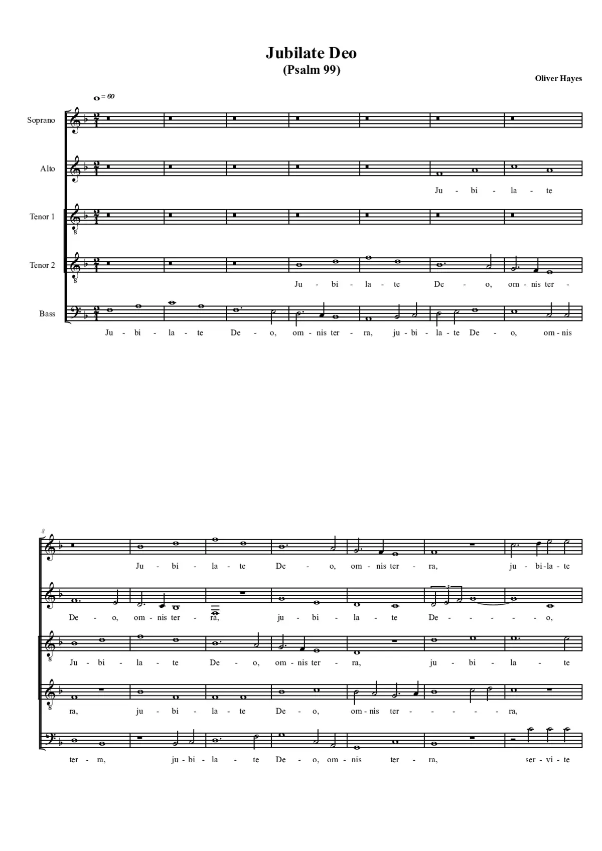 Jubilate Deo - Page 1