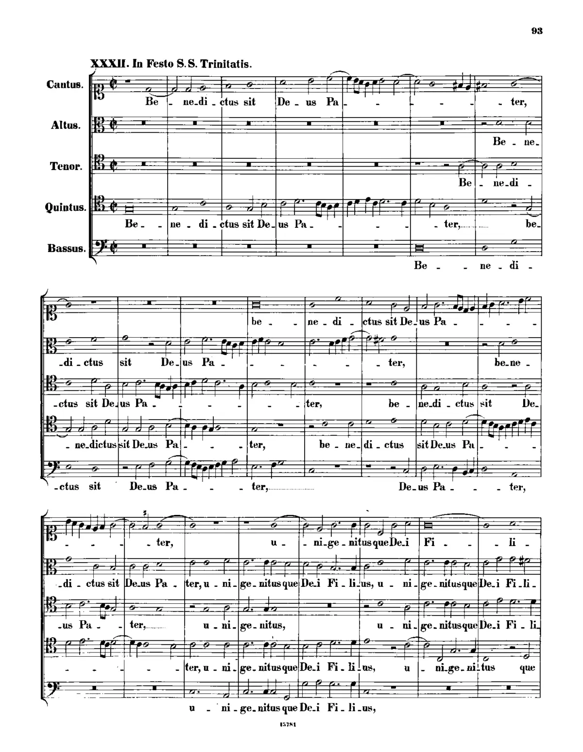 Benedictus sit Deus - Page 1