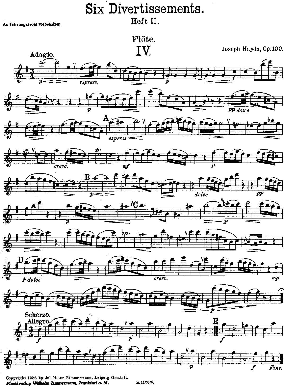 Divertimento in G major - Page 1