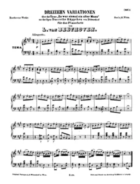 13 Variations on 'Es war einmal ein alter Mann'