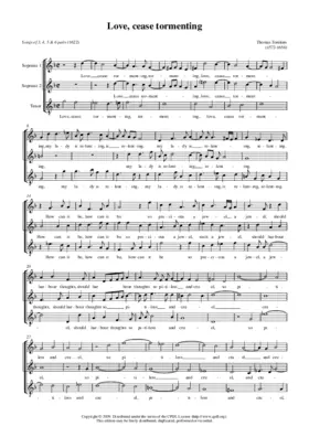 Love, cease tormenting