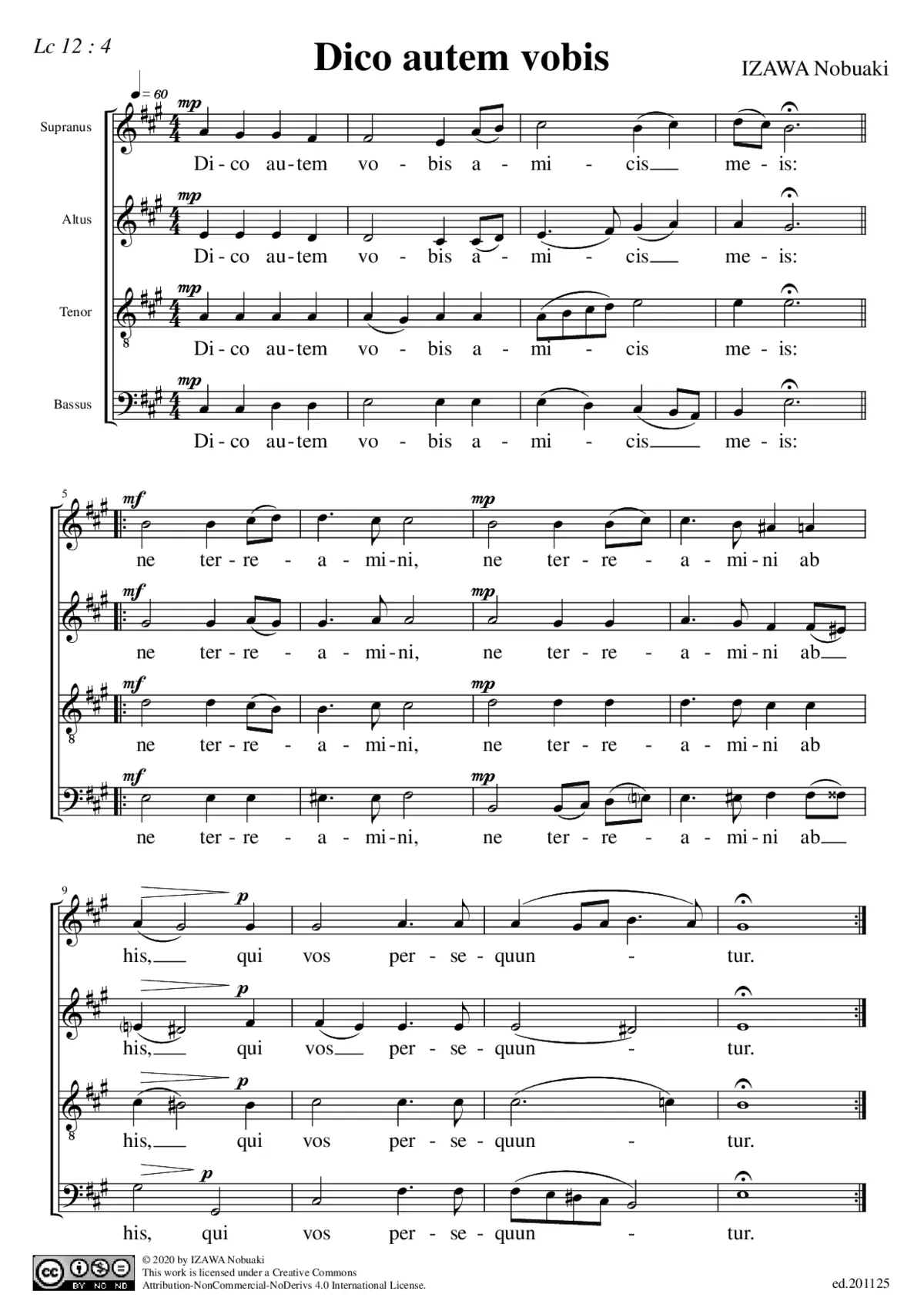 Dico autem vobis - Page 1
