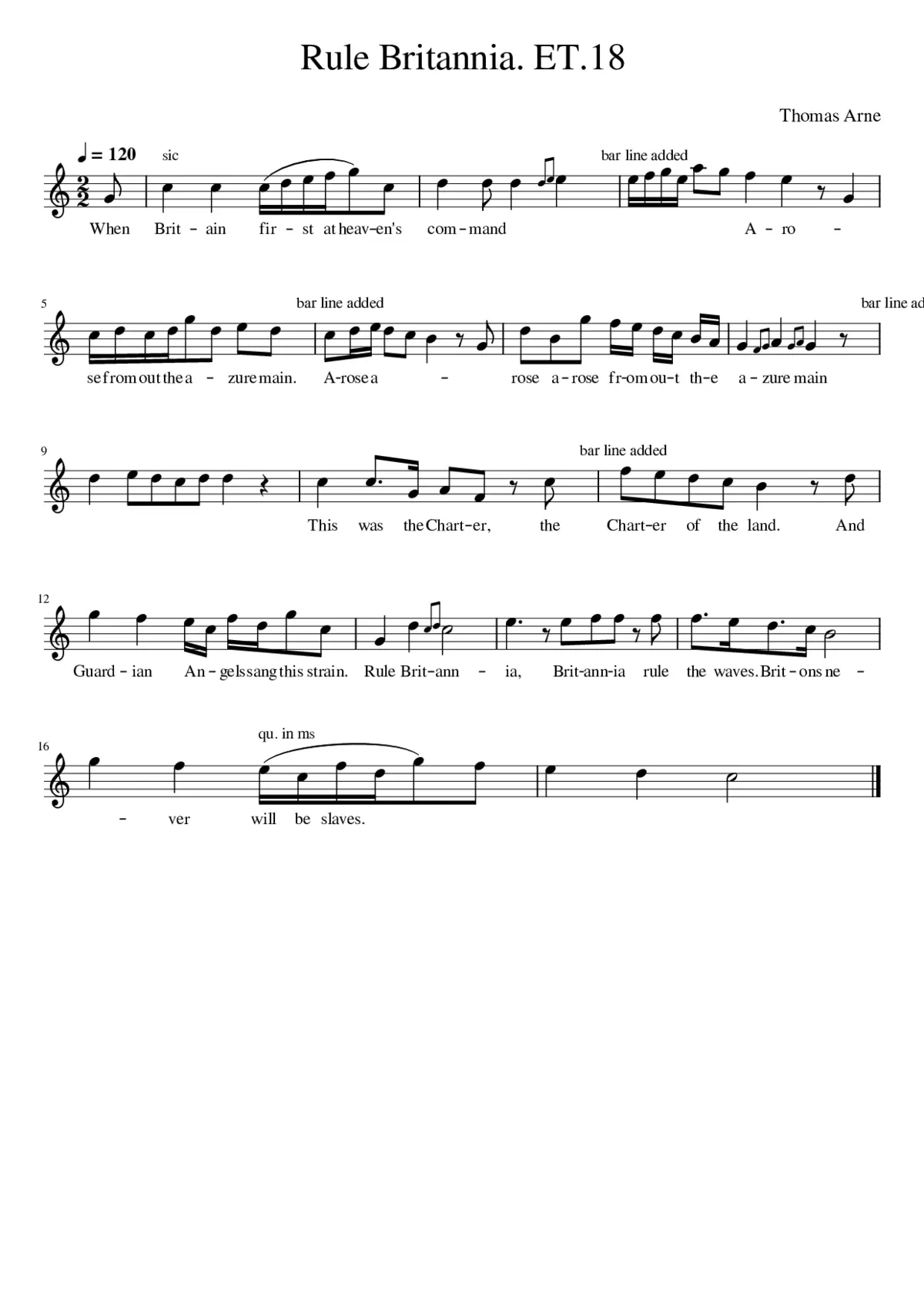 Rule Britannia. ET.18 - Page 1