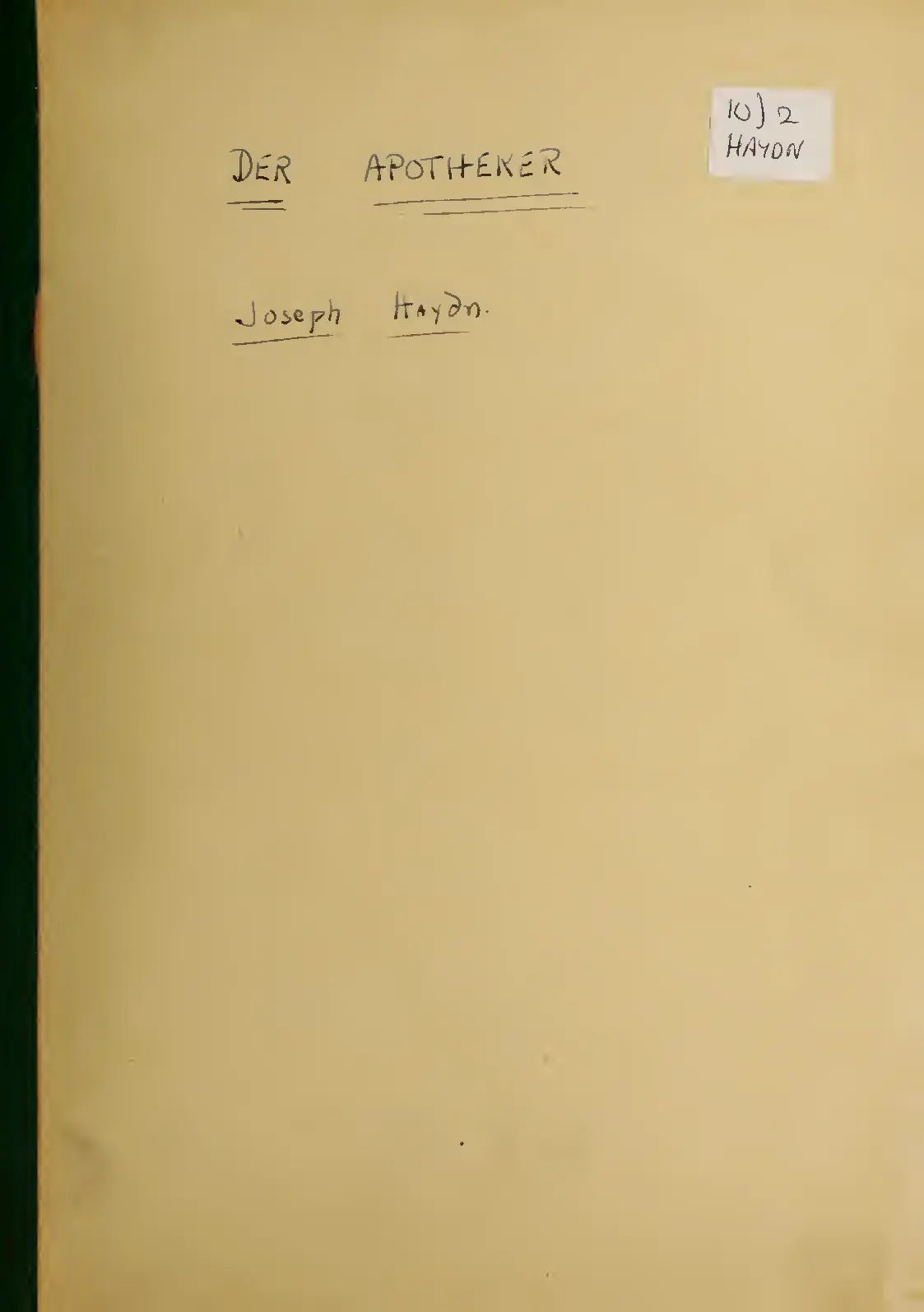 Lo speziale - Page 1