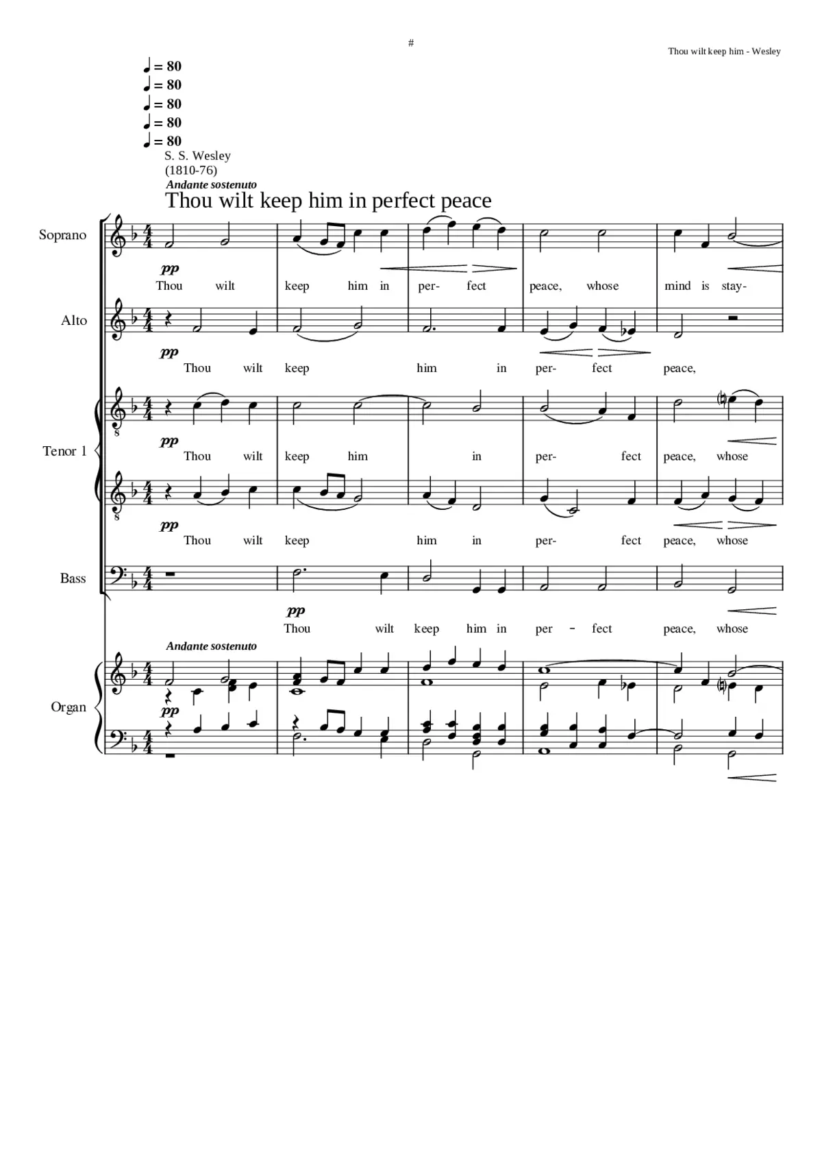 Thou wilt keep him in perfect peace - Page 1