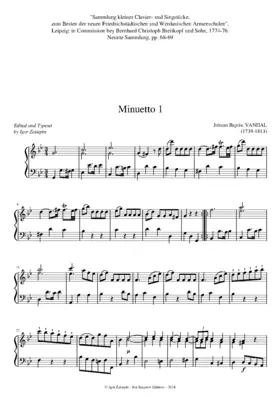 2 Menuets in G minor/G major