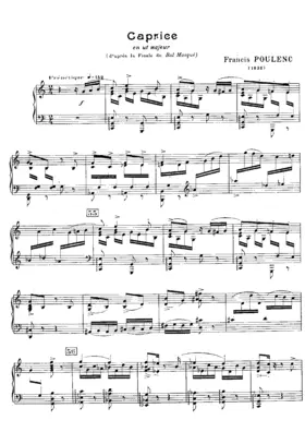 Le bal masqué (Cantate profane sur des poèmes de Max Jacob)