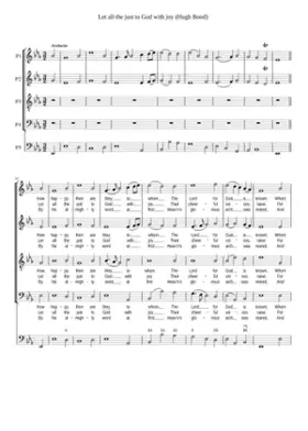 Let all the just to God with joy