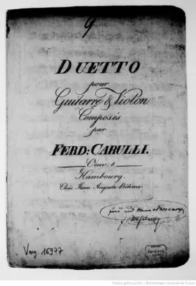 Duetto pour Guitarre et Violon