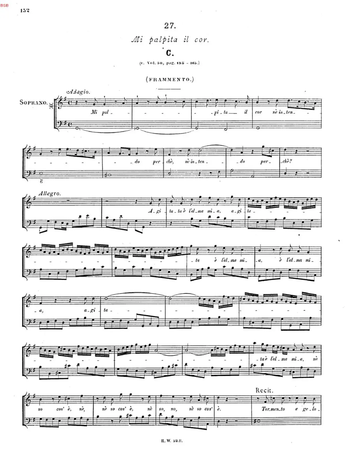 Mi palpita il cor, HWV 132b - Page 1