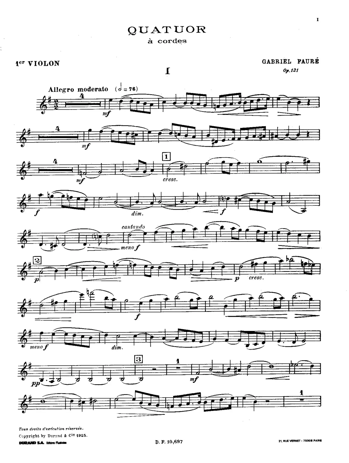 String Quartet - Page 1