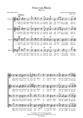 Fern vom Rhein, WoO 19