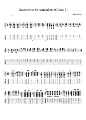 Destined to be scandalous Guitar 2