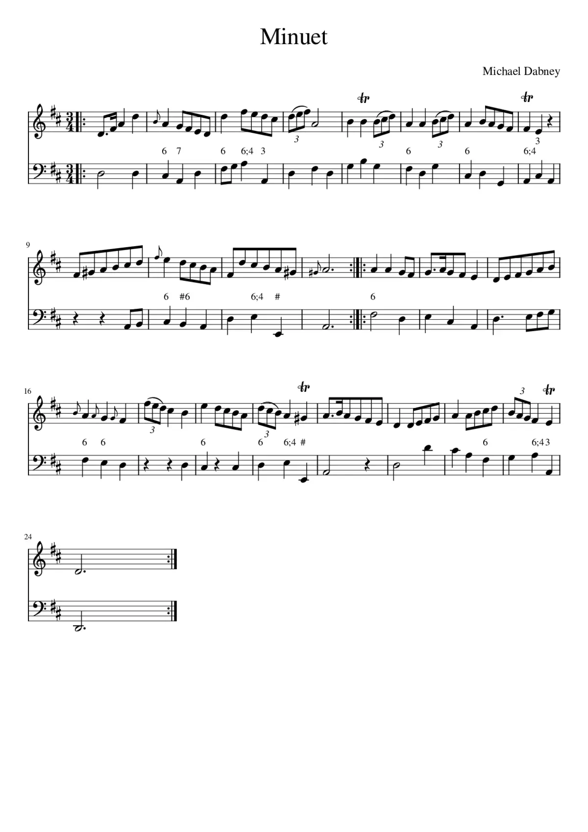 Minuet - Page 1