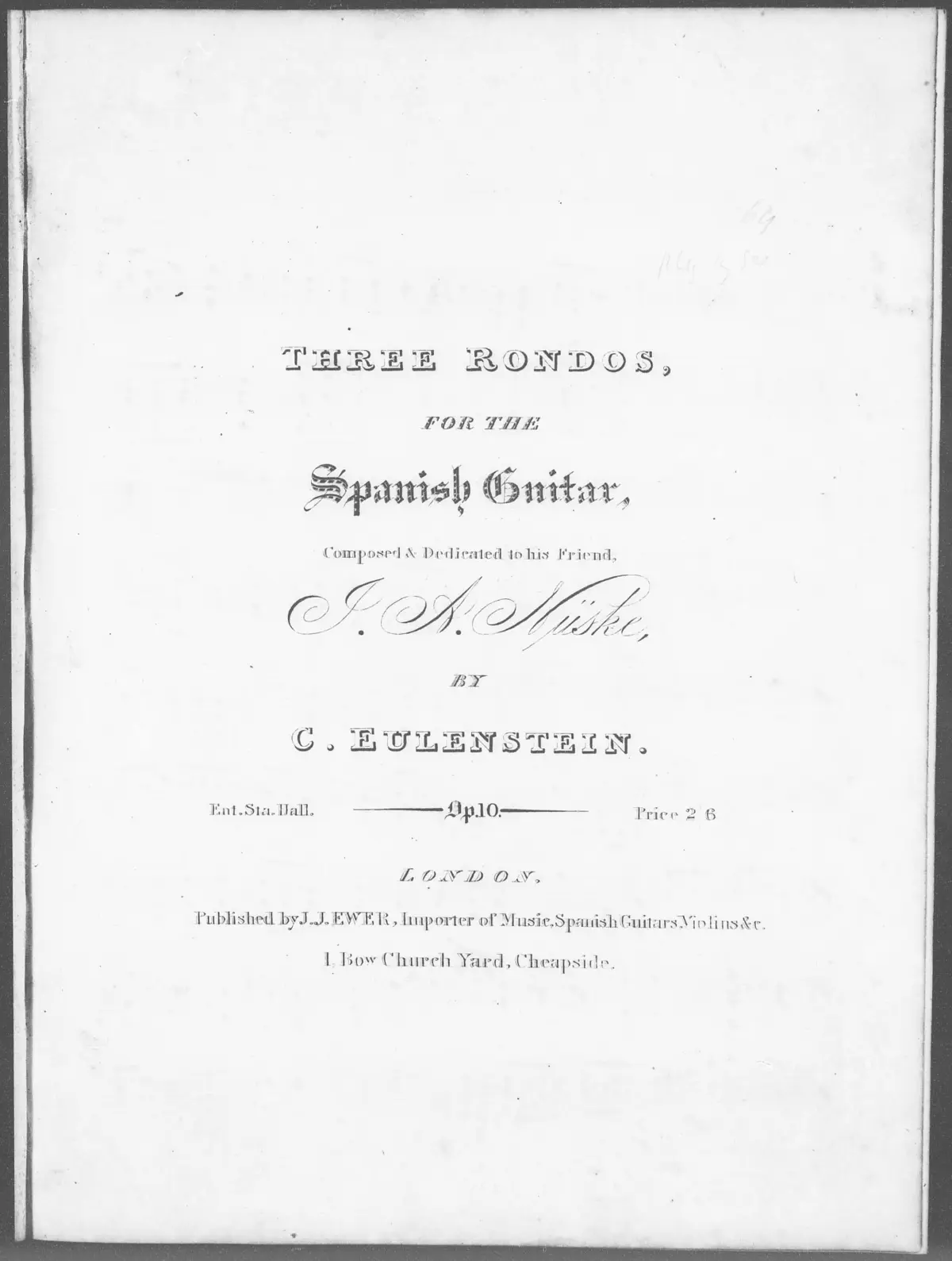 3 Rondos for the Spanish Guitar - Page 1