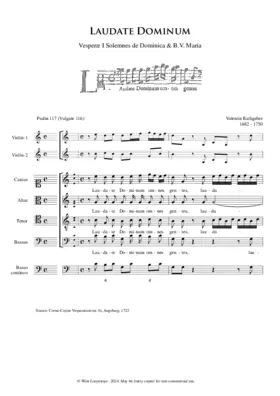 Laudate Dominum, Op.II, No.6